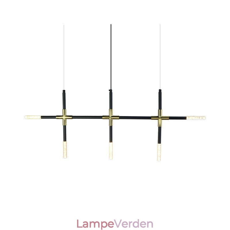 Enkel pendantlampe Kreativ splejsning Varm hvidt loftslys DIY-kombinationslampe