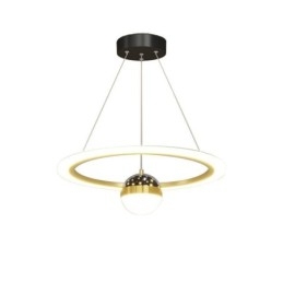Pendel Minimalistisk Smedejern Akryl Star Ring Loftslampe