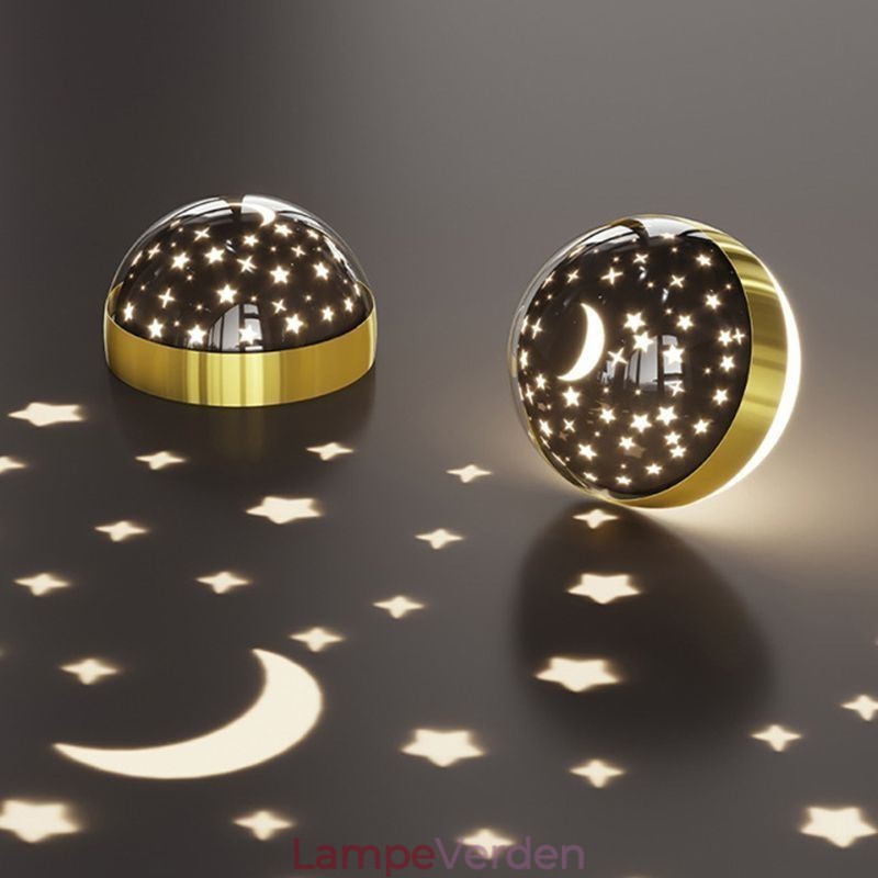 Pendel Minimalistisk Smedejern Akryl Star Ring Loftslampe