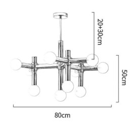 Simple Pendel Light Smedejern Magic Beans Molecule Loftslampe