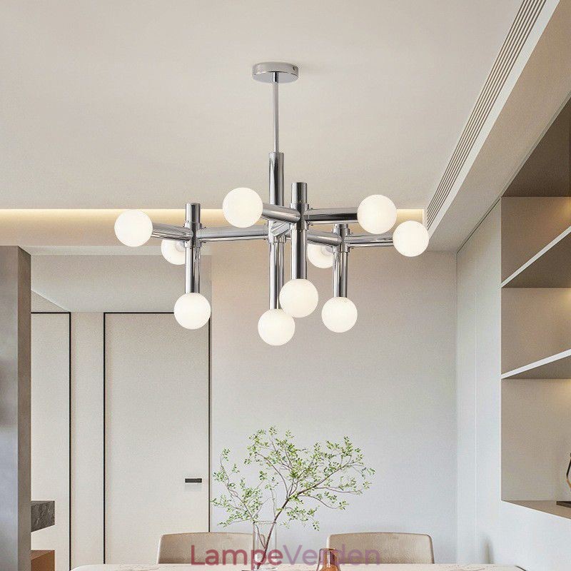 Simple Pendel Light Smedejern Magic Beans Molecule Loftslampe