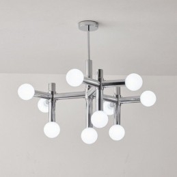 Simple Pendel Light Smedejern Magic Beans Molecule Loftslampe
