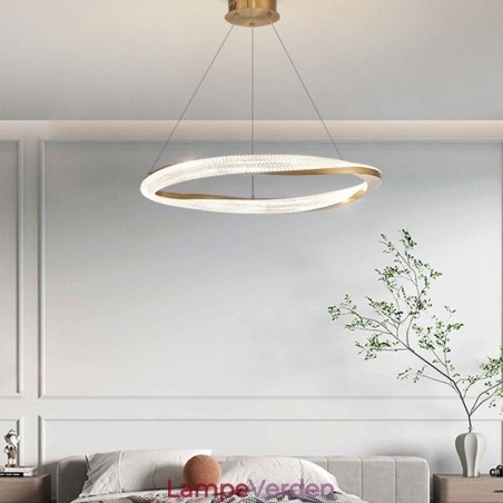 Pendel lys smedejern akryl ring enkelt cirkel loftslampe Pendel lys smedejern akryl ring enkelt cirkel loftslampe