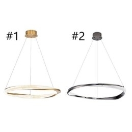 Pendel lys smedejern akryl ring enkelt cirkel loftslampe