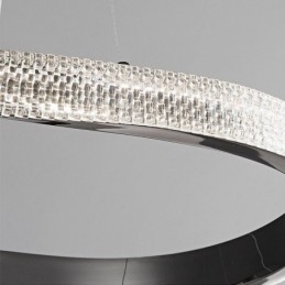 Pendel lys smedejern akryl ring enkelt cirkel loftslampe