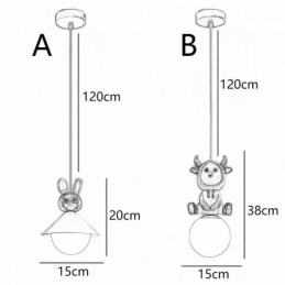 Pendel Moderne Minimalistisk G9 Smedejern Rabbit Calf Resin Loftslampe