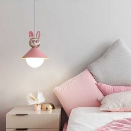 Pendel Moderne Minimalistisk G9 Smedejern Rabbit Calf Resin Loftslampe