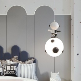 Minimalistisk Pendel Smedet Måne Landing Lille Loftslampe