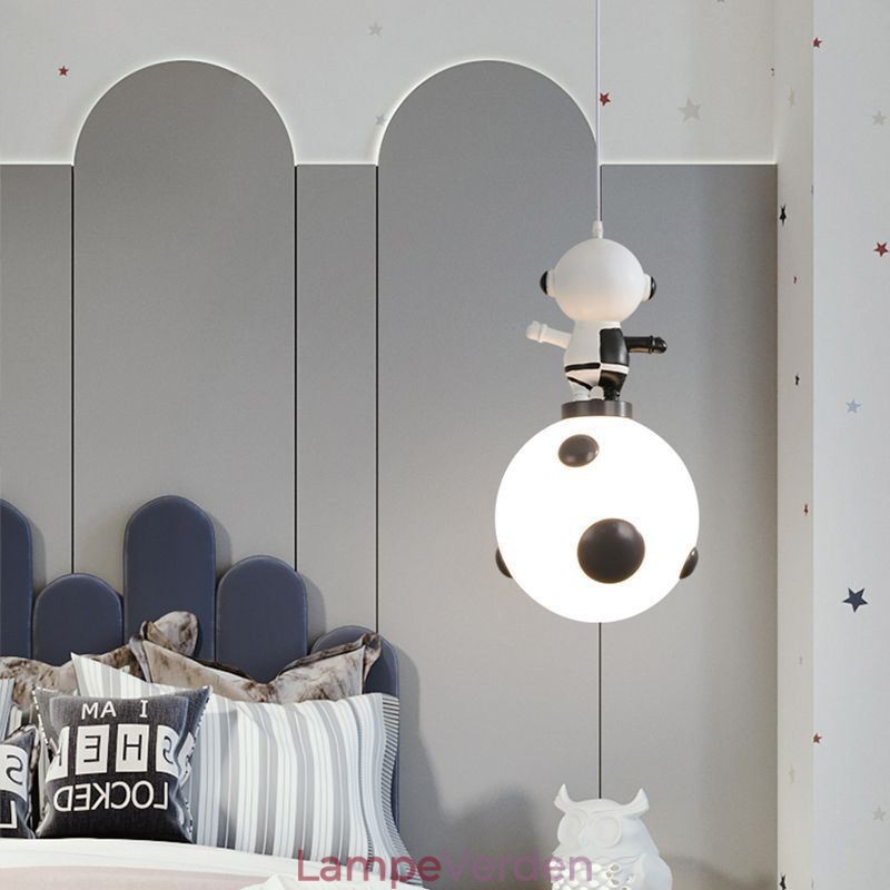 Minimalistisk Pendel Smedet Måne Landing Lille Loftslampe