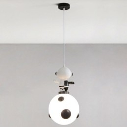 Minimalistisk Pendel Smedet Måne Landing Lille Loftslampe