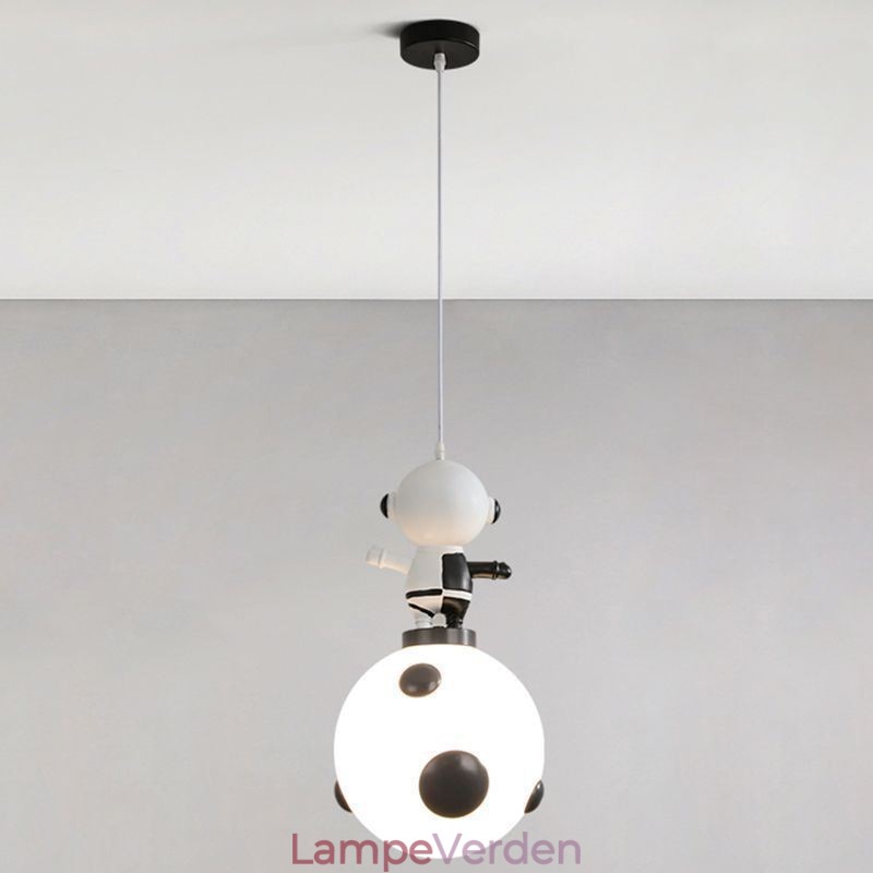 Minimalistisk Pendel Smedet Måne Landing Lille Loftslampe