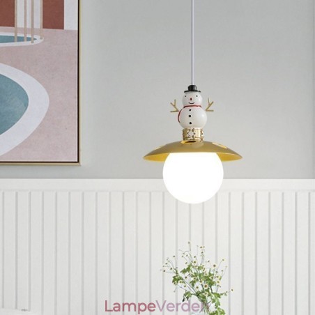 Moderne Pendel Simpel G9 Smedejern Resin Snowman Loftslampe Moderne Pendel Simpel G9 Smedejern Resin Snowman Loftslampe