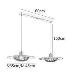 Nordic Pendel Creative Smedejern Skive Loftslampe
