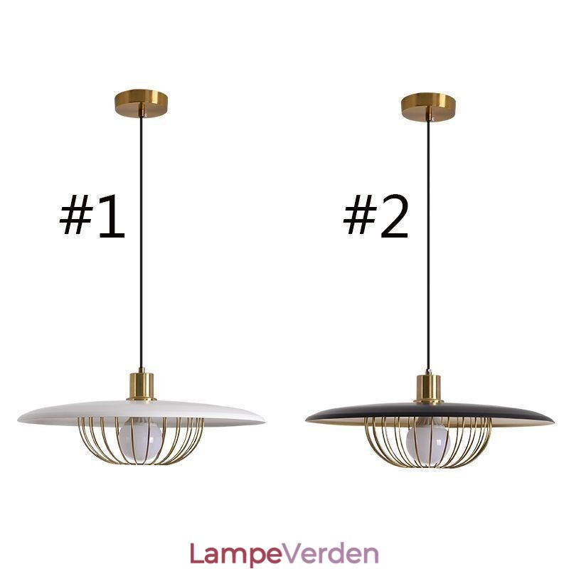 Nordic Pendel Light Smedejern Creative Disc Loftslamper
