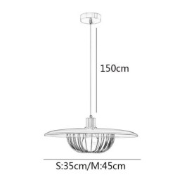 Nordic Pendel Light Smedejern Creative Disc Loftslamper