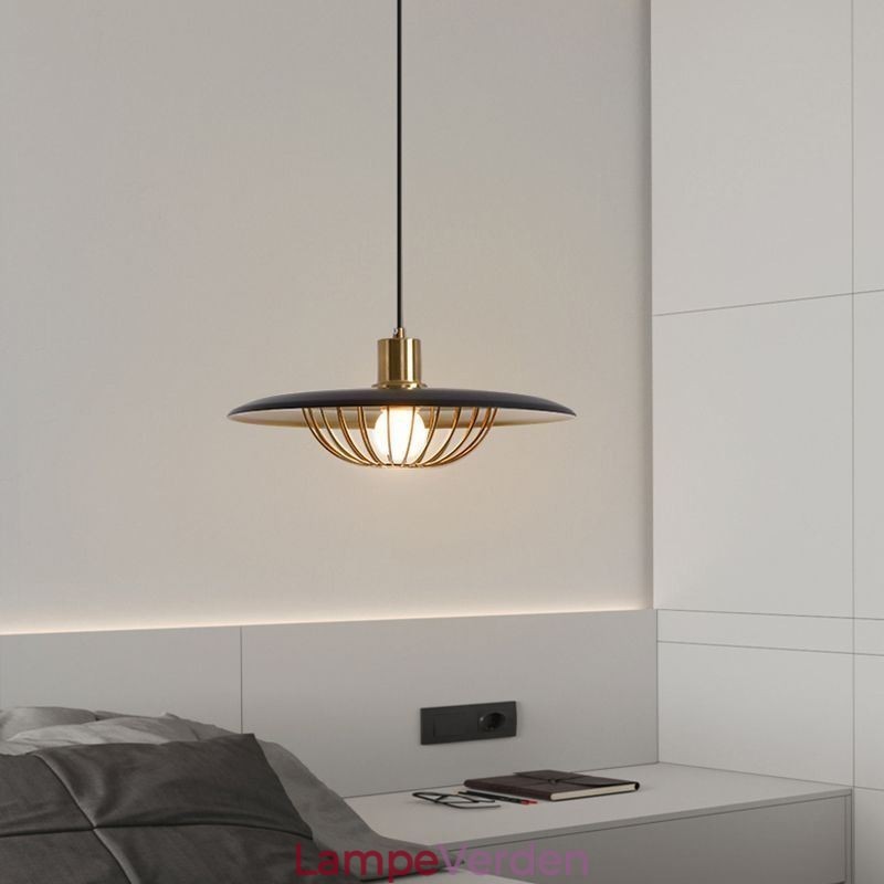 Nordic Pendel Light Smedejern Creative Disc Loftslamper