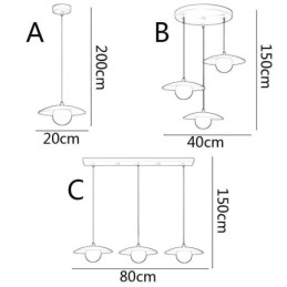 Nordic Pendel Creative Smedejern G9 Disc Loftslampe