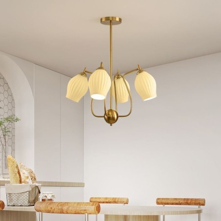 Nordisk Pendel Creative Smedejern Kobber Naturlig farve Støvdrager Loftslampe Nordisk Pendel Creative Smedejern Kobber Naturlig farve Støvdrager Loftslampe