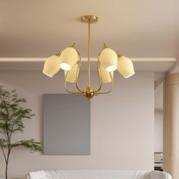 Nordisk Pendel Creative Smedejern Kobber Naturlig farve Støvdrager Loftslampe