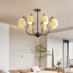 Nordisk Pendel Creative Smedejern Gun Sort Støvdrager Loftslampe