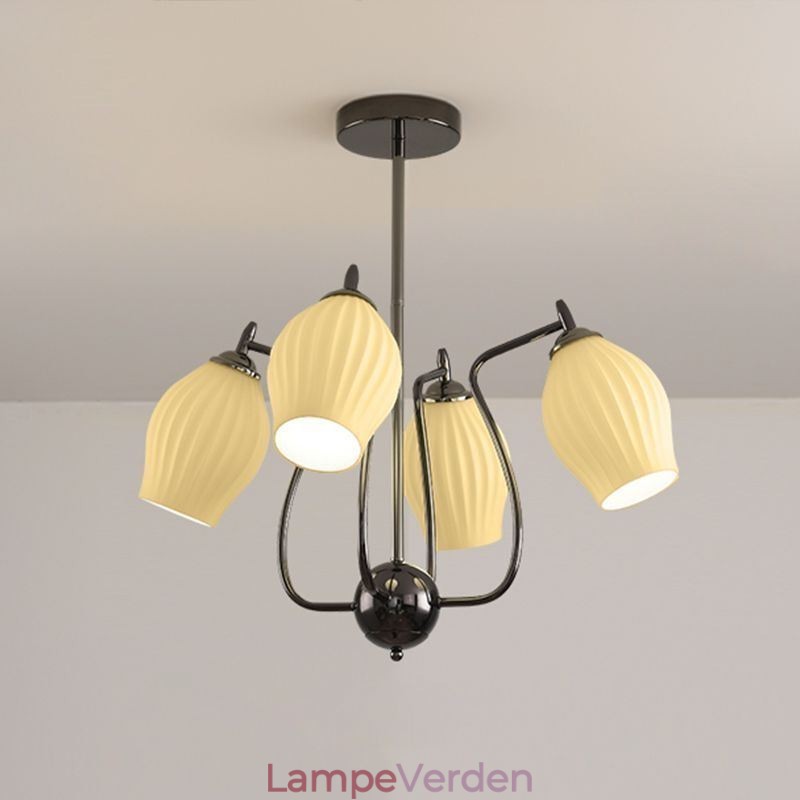 Nordisk Pendel Creative Smedejern Gun Sort Støvdrager Loftslampe