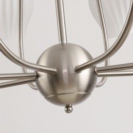 Nordisk Pendel Creative Smedejern Sand Nikkel Blomst Støvdrager Loftslampe