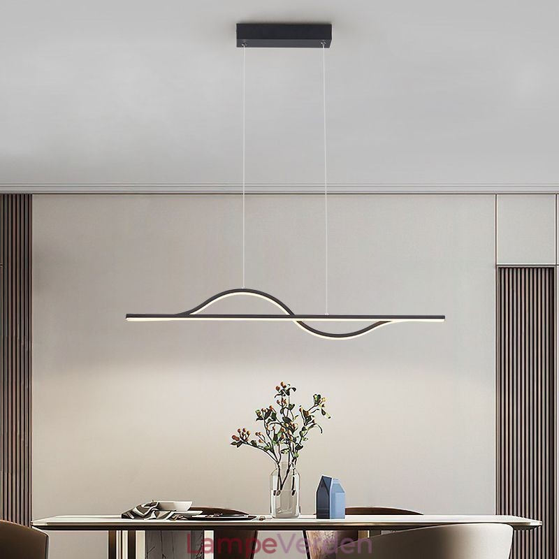 Stilfuld Pendel Aluminium Art Wave Loftslampe