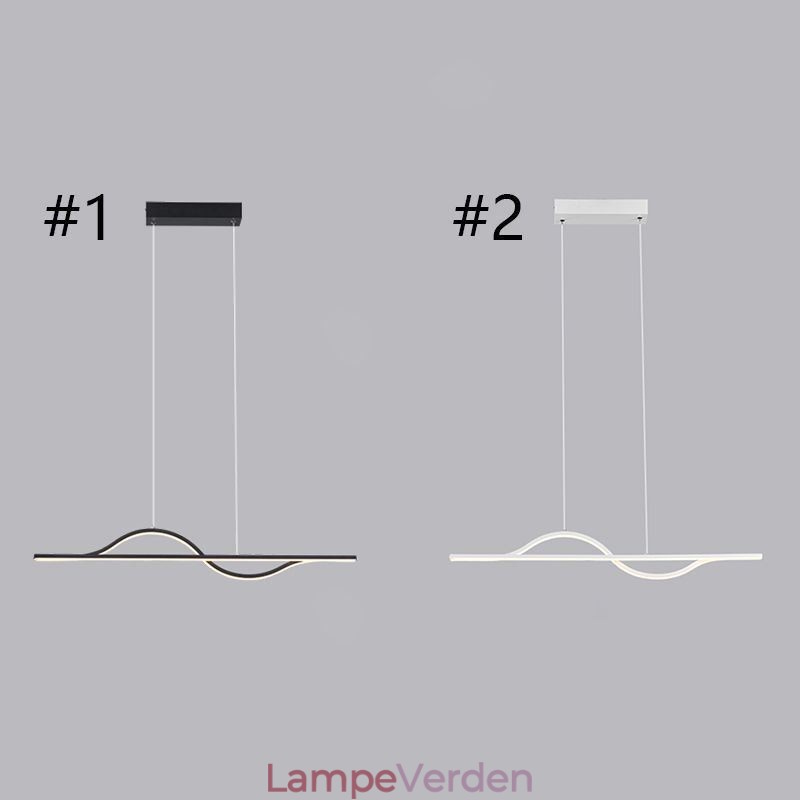 Stilfuld Pendel Aluminium Art Wave Loftslampe