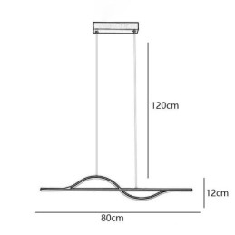 Stilfuld Pendel Aluminium Art Wave Loftslampe