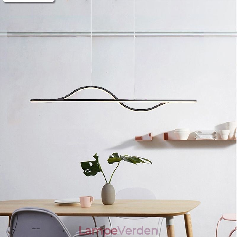 Stilfuld Pendel Aluminium Art Wave Loftslampe