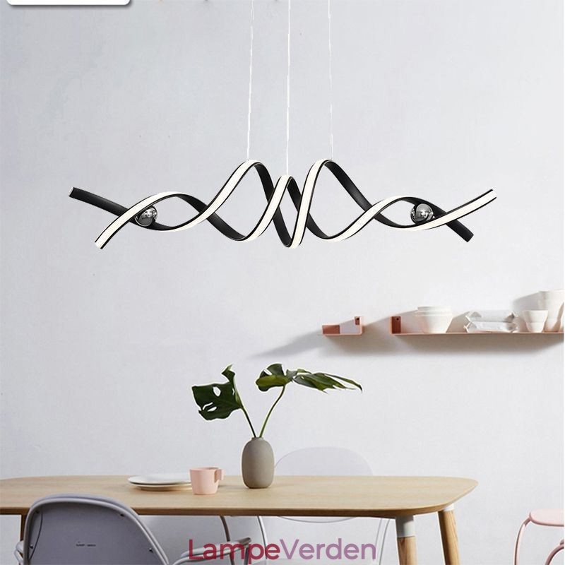 Minimalistisk Pendel Aluminium Art Minimalistisk Spiral Loftslampe