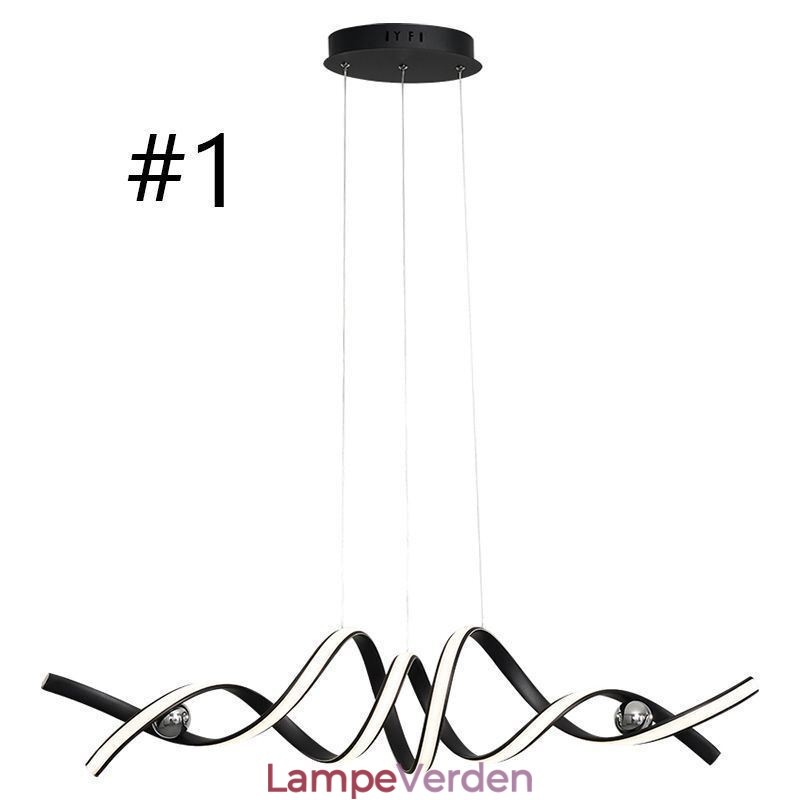 Minimalistisk Pendel Aluminium Art Minimalistisk Spiral Loftslampe
