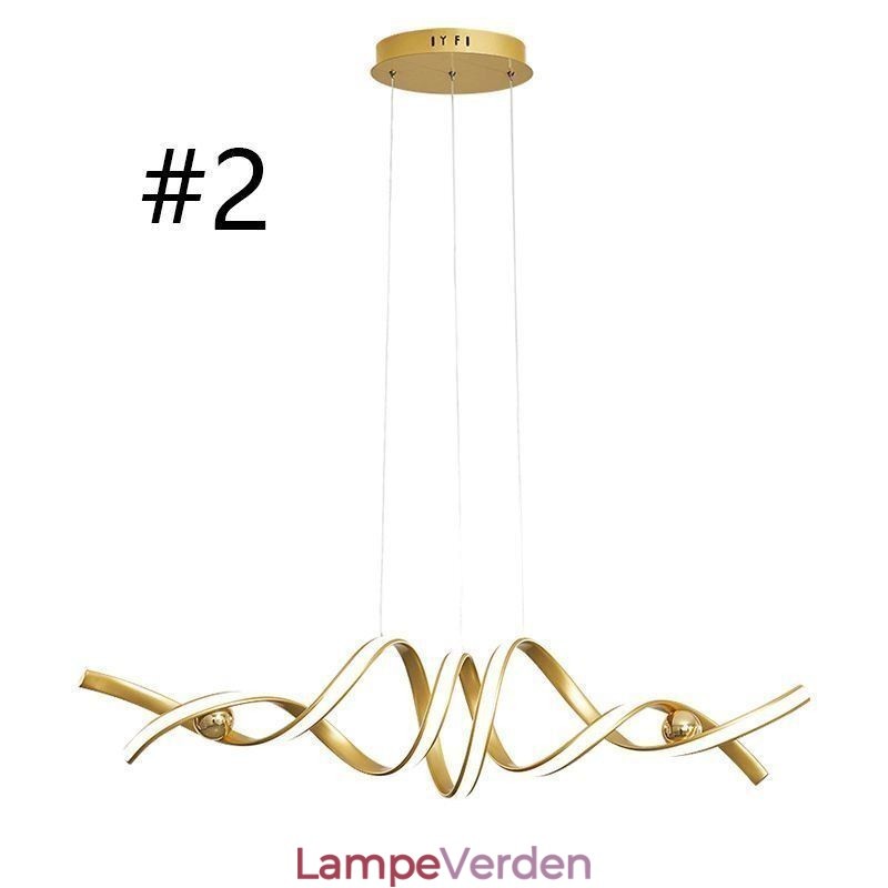 Minimalistisk Pendel Aluminium Art Minimalistisk Spiral Loftslampe