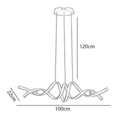 Minimalistisk Pendel Aluminium Art Minimalistisk Spiral Loftslampe