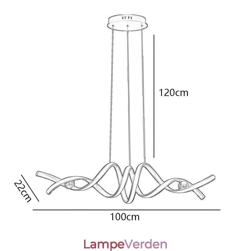Minimalistisk Pendel Aluminium Art Minimalistisk Spiral Loftslampe