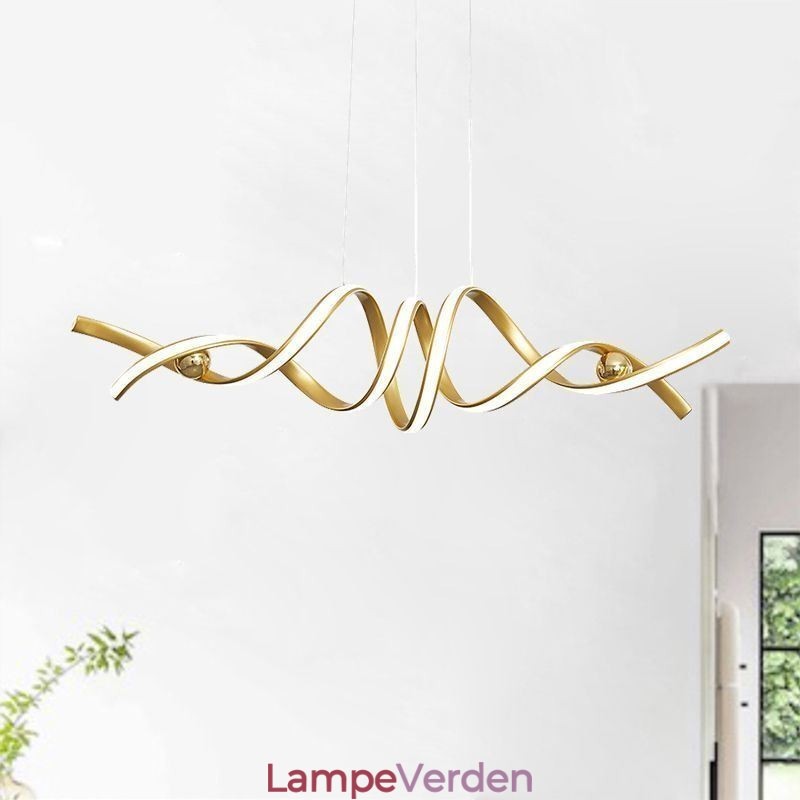 Minimalistisk Pendel Aluminium Art Minimalistisk Spiral Loftslampe