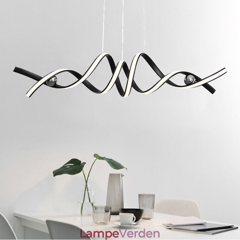 Minimalistisk Pendel Aluminium Art Minimalistisk Spiral Loftslampe