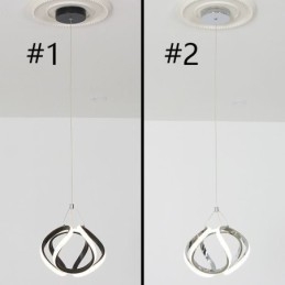 Pendel aluminium kunst lille græskar loftslampe