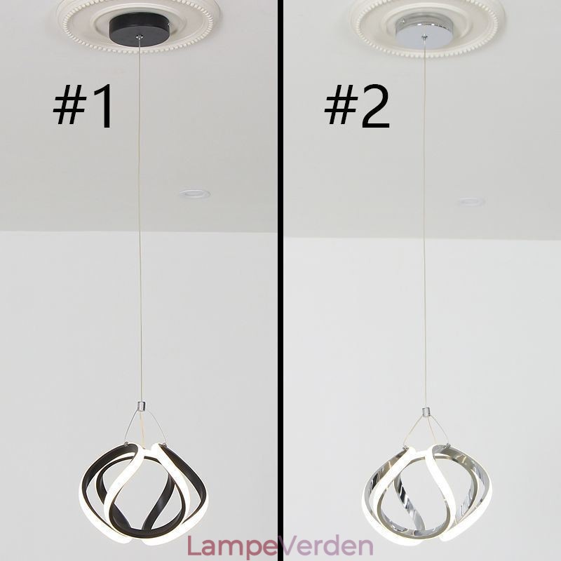 Pendel aluminium kunst lille græskar loftslampe