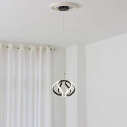 Pendel aluminium kunst lille græskar loftslampe