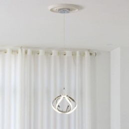 Pendel aluminium kunst lille græskar loftslampe