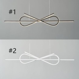 Simpelt hængelys Aluminium Art Bowknot Loftslys