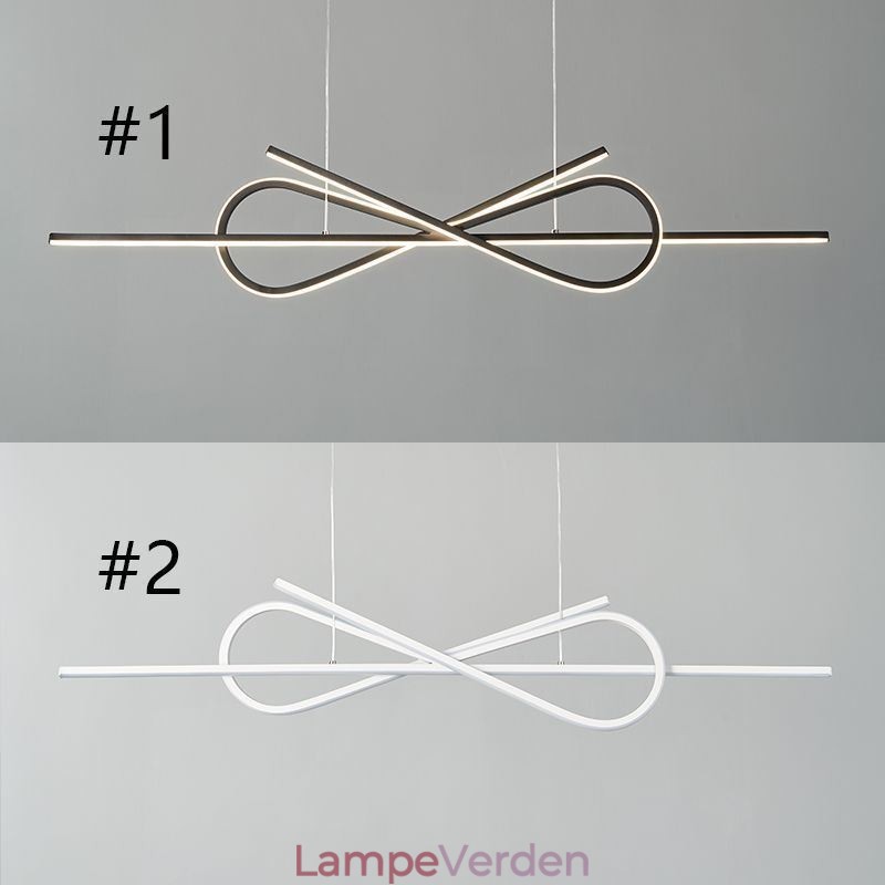 Simpelt hængelys Aluminium Art Bowknot Loftslys