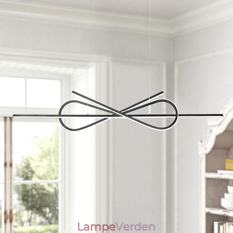 Simpelt hængelys Aluminium Art Bowknot Loftslys