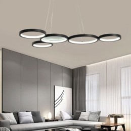Stilfuld pendant aluminium kunst loftslampe