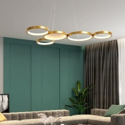 Stilfuld pendant aluminium kunst loftslampe