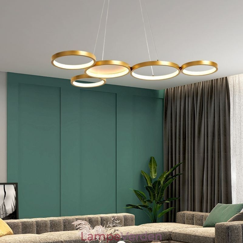 Stilfuld pendant aluminium kunst loftslampe