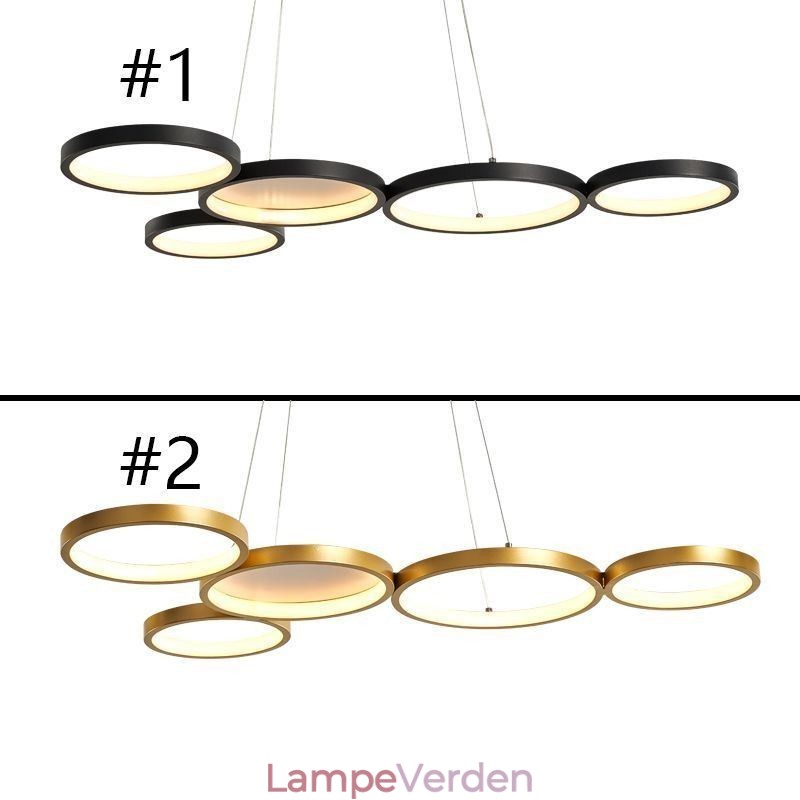Stilfuld pendant aluminium kunst loftslampe