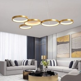 Stilfuld pendant aluminium kunst loftslampe
