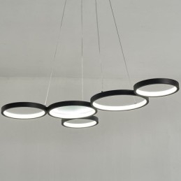 Stilfuld pendant aluminium kunst loftslampe